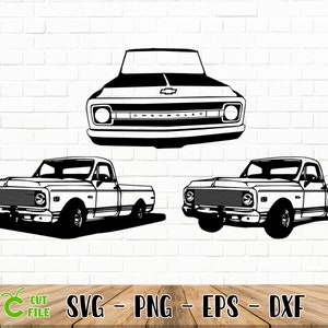 72 Truck SVG / Classic Truck / Cricut / Png / Dxf / Eps / Cricut / Silhouette / Vector / 300 Dpi (See Bulk Discounts)