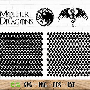 Dragon Scales SVG / Dragons / Cricut Design / Png / Dxf / Eps / 300 Dpi (ver descontos em massa)