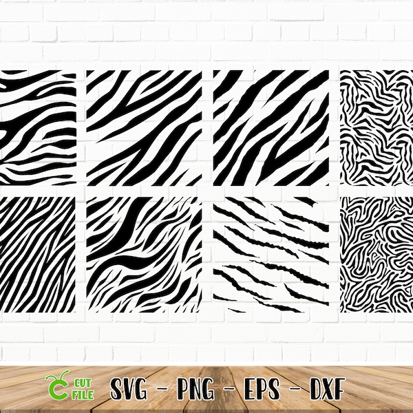 Zebra Print Pattern SVG / Seamless / Cricut Design / Png / Dxf / Eps / 300 Dpi (See Bulk Discounts)