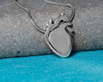 Pendentif Coeur Anatomique (chaine)