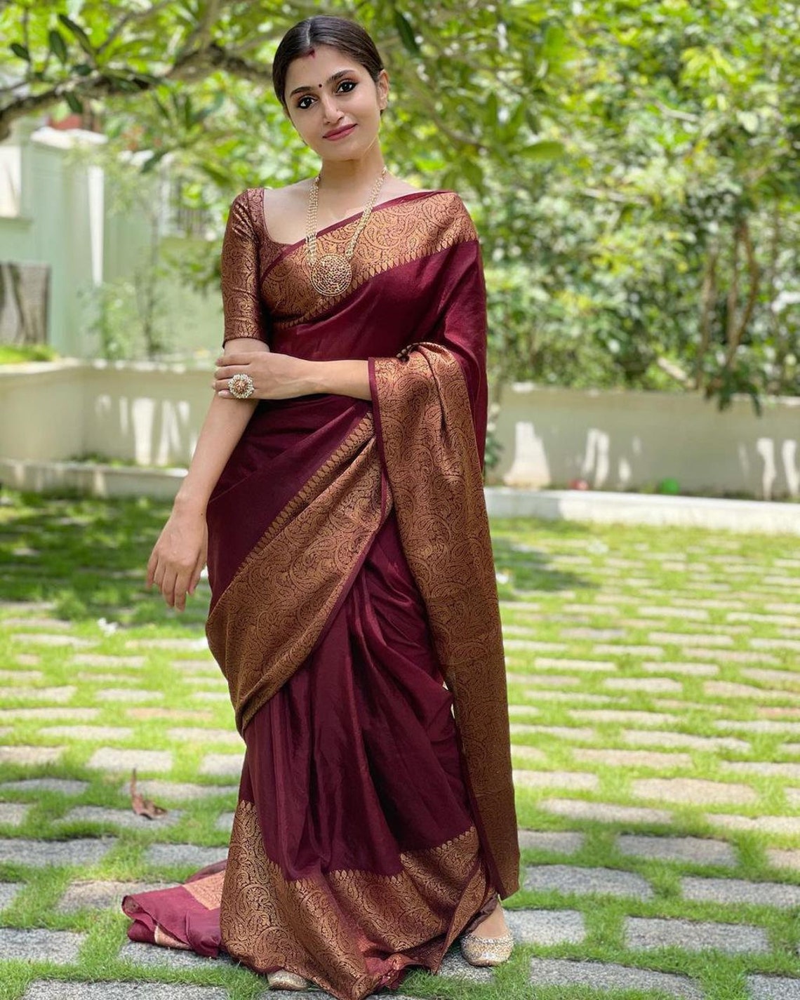 Soft Silk Saree With Blouse Indian Saree Saree for Women Etsy