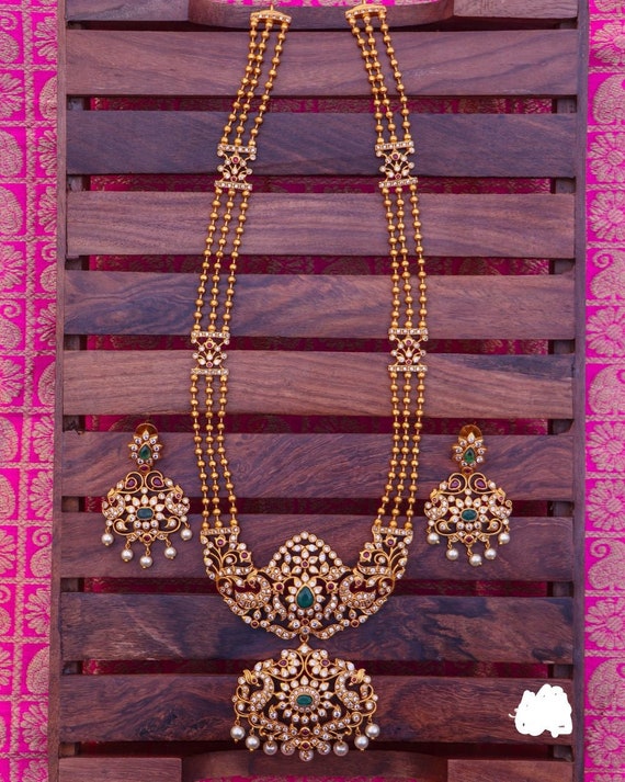 Traditional Indian Gold Beads Haram 