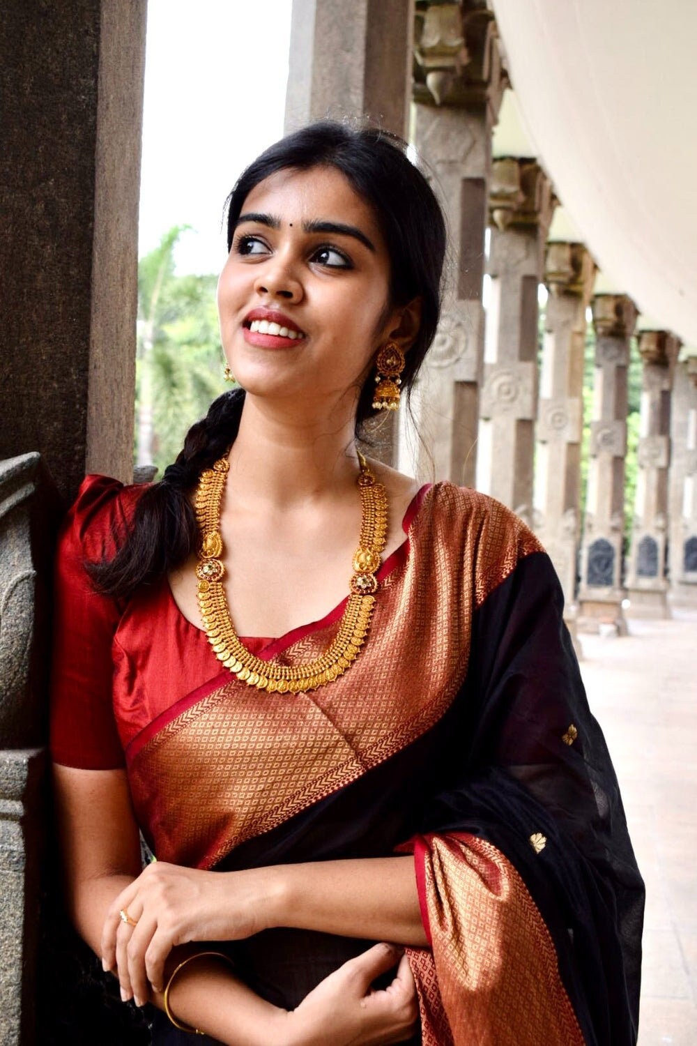 Temple Jewelry Lakshmi Coin Necklace 