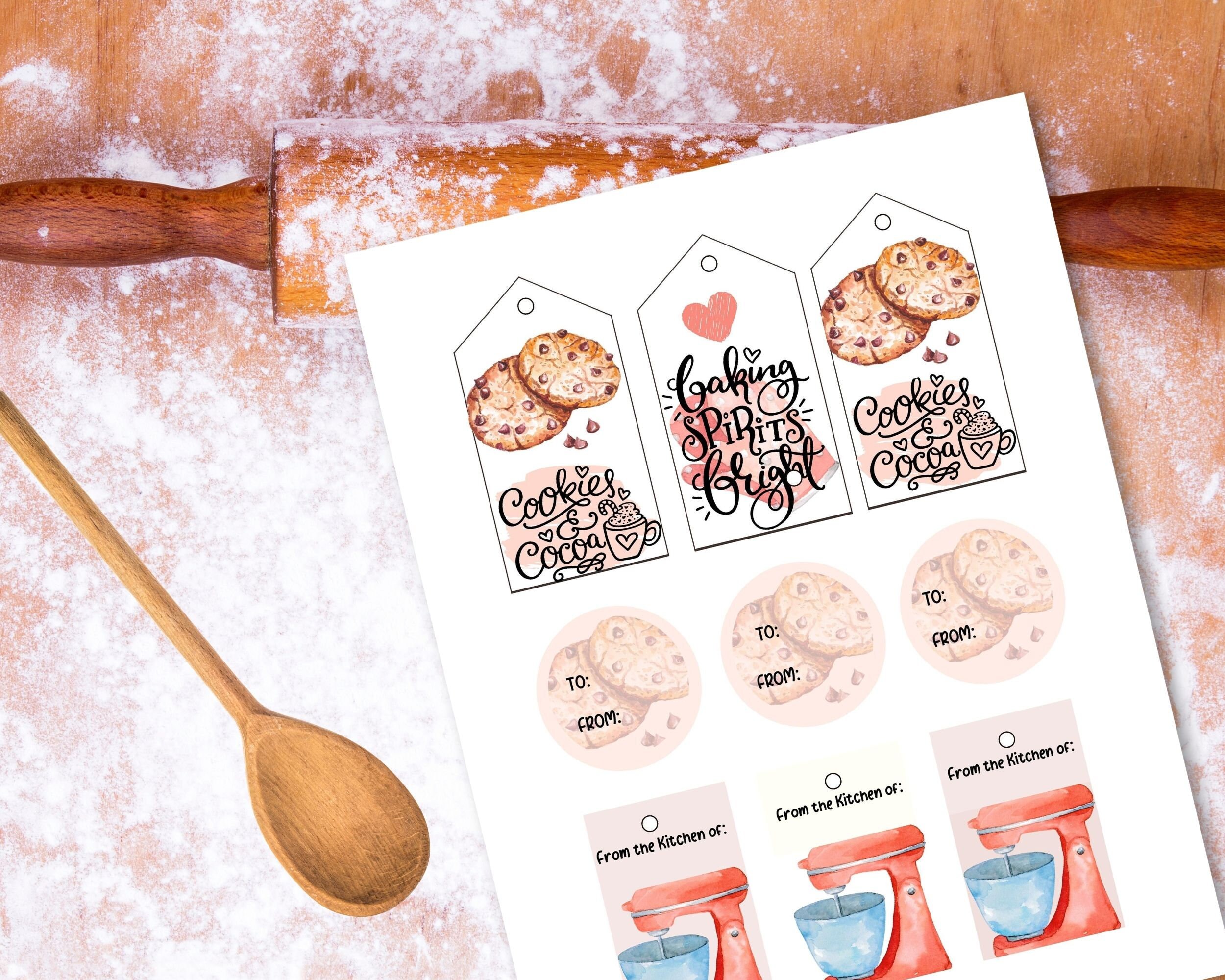 Printable Gift Tags for Homemade Baked Goods Etsy Israel