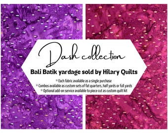 Dash Batik Fabric - Bali Batiks Hand-Dyed Cotton