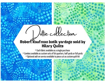 Dottie Swirling Dots Batik Fabric - Robert Kaufman Hand-Dyed Cotton