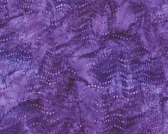 Purple Wavy Dot Lunn Studios Dotted Batik Fabric - Robert Kaufman Hand-Dyed Cotton