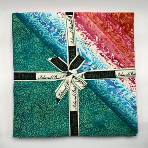 Island Batik fabric Dragonfly Kiss collection 10 inch precut squares (package of 42)