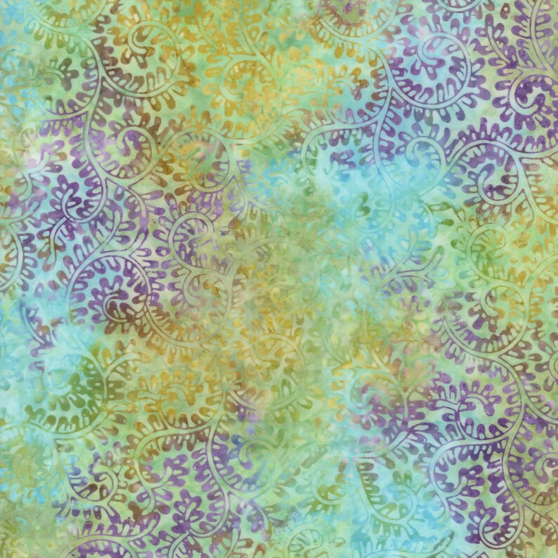 Paradise Paisley Batik Fabric - Timeless Treasures Hand-dyed Cotton - Etsy