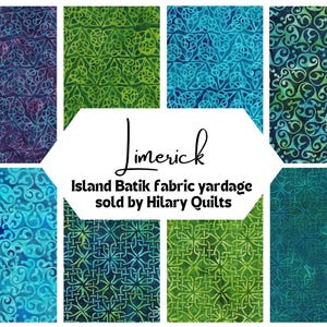 Limerick Celtic Triangle, Circle & Square Knots Batik Fabric - Island Batik Hand-Dyed Cotton