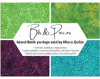 Bits and Pieces Batik Fabric - Island Batik Hand-Dyed Cotton