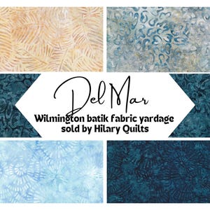Del Mar Blue & Navy Batik Fabric - Wilmington Batiks Hand-Dyed Cotton