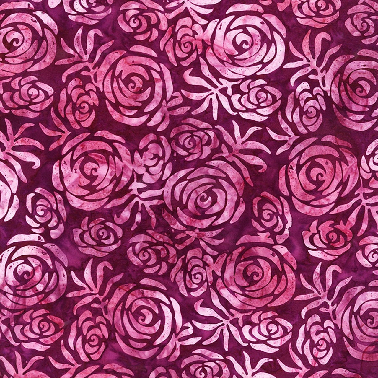 Rose Petal Batik Fabric - Timeless Treasures Hand-dyed Cotton - Etsy