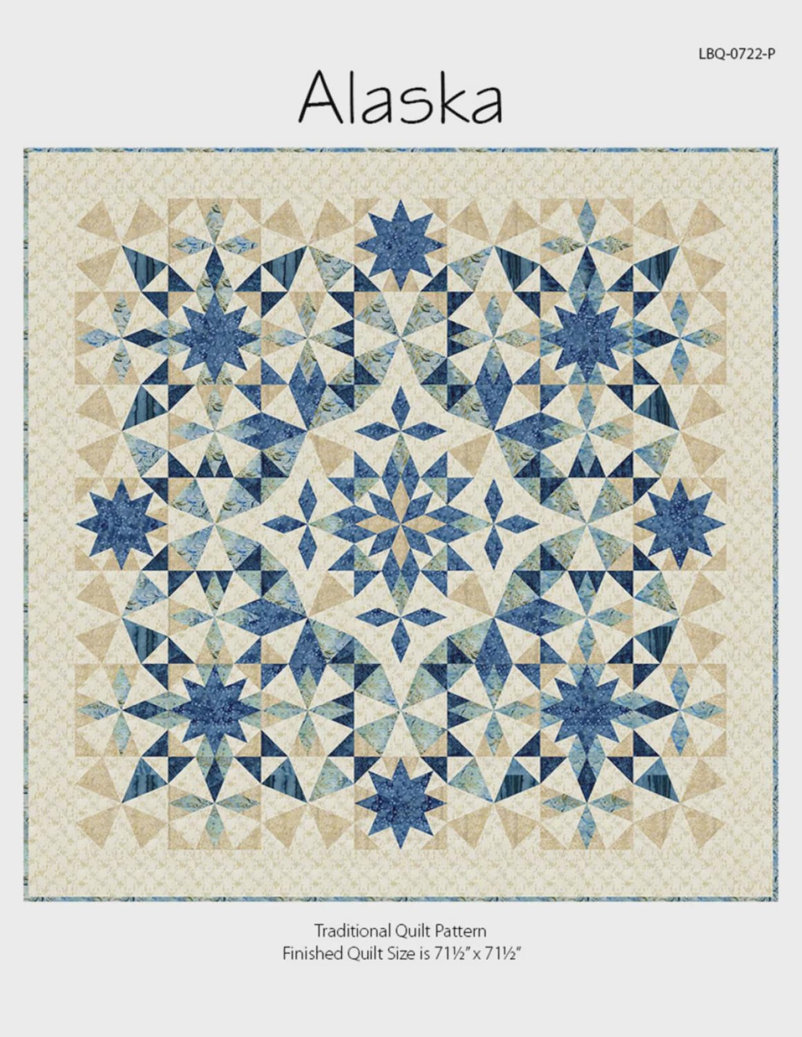 Alaska Quilt Pattern – Multiple Sizes - Optional Precut Quilt Kit Ready ...