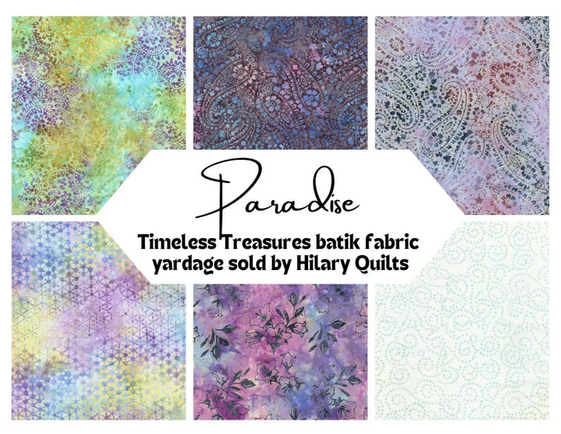 Paradise Paisley Batik Fabric - Timeless Treasures Hand-dyed Cotton - Etsy
