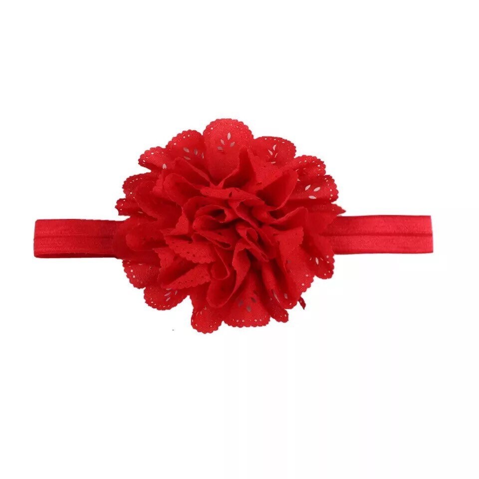 Baby Girl Thin Flower Headband, Skinny Headband for Girls, Newborn
