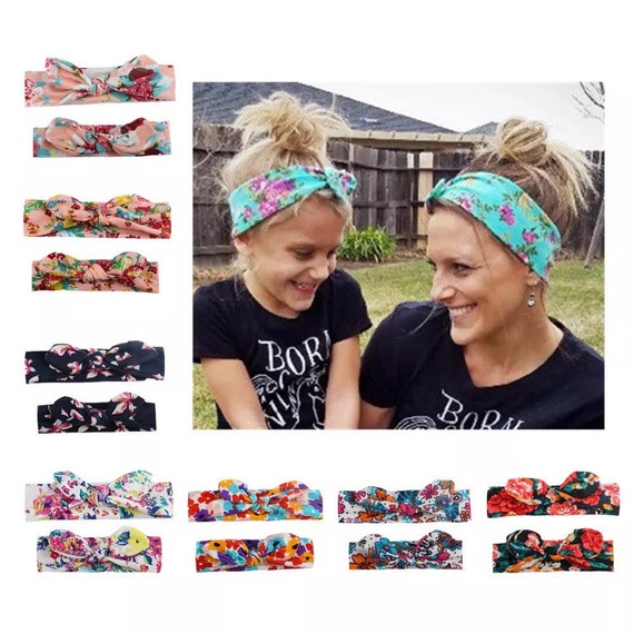 A Floral Sunflower, 2pcs Set 2Pack Family Matching Outfit Mother And Daughter Floral Headband Set Bowknot Boho Turban Elastic Headbands Hair Accessories A Floral Sunflower, 2pcs Set 2Pack Family Matching Outfit Mother And Daughter Floral Headband Set Bowknot Boho Turban Elastic Headbands Hair Accessories