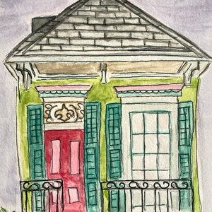 Green Shotgun House Giclée Print