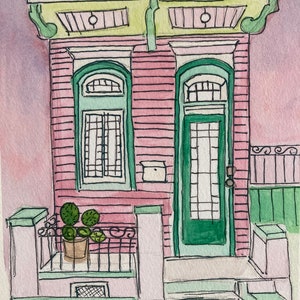 Pink Shotgun House Giclée Print
