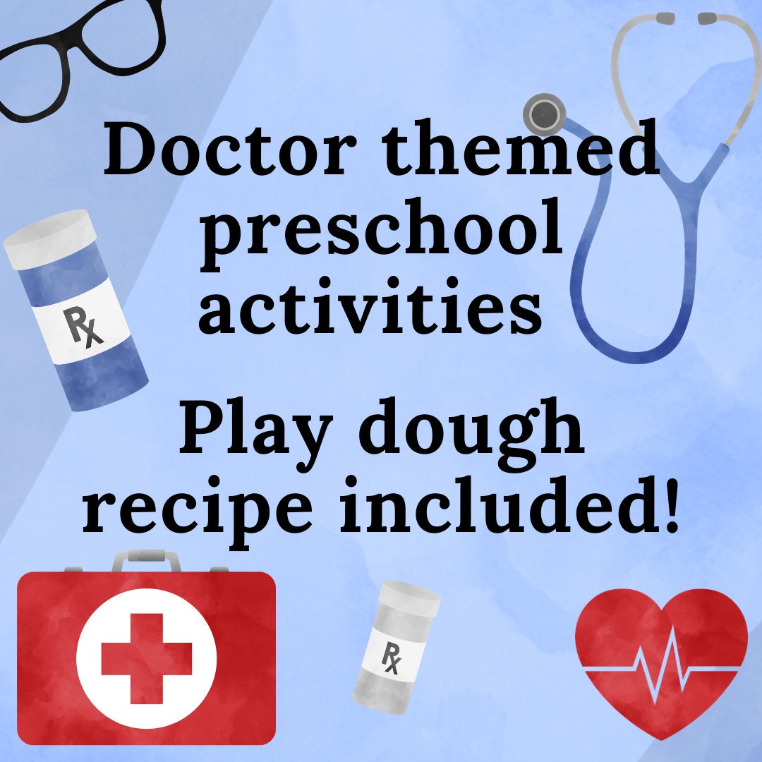 Doctor themed printables printables for preschoolers | Etsy