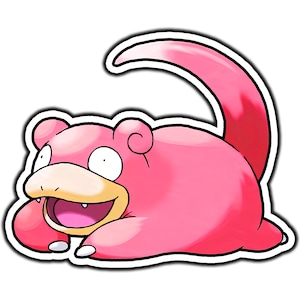 Slowpoke Cute Anime Sticker | Waterproof Vinyl Decal for Laptop, Water Bottle, Car, Gamer Gift