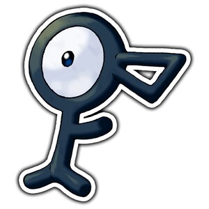 Unown Pokemon Saying Pokemon Lover Fan Gen 2 SVG DXF EPS Png 