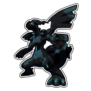 Zekrom Cute Anime Sticker | Waterproof Vinyl Decal for Laptop, Water Bottle, Car, Gamer Gift