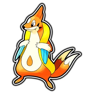 Floatzel Cute Anime Sticker | Waterproof Vinyl Decal for Laptop, Water Bottle, Car, Gamer Gift