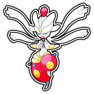 Mega Medicham Cute Anime Sticker | Waterproof Vinyl Decal for Laptop, Water Bottle, Car, Gamer Gift