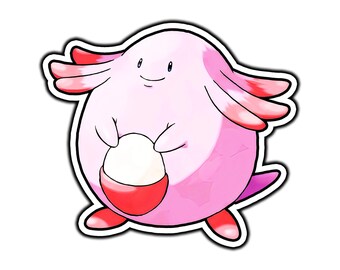 Chansey Cute Anime Sticker | Waterproof Vinyl Decal for Laptop, Water Bottle, Car, Gamer Gift