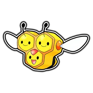 Combee Cute Anime Sticker | Waterproof Vinyl Decal for Laptop, Water Bottle, Car, Gamer Gift