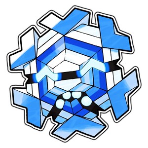 Cryogonal Cute Anime Sticker | Waterproof Vinyl Decal for Laptop, Water Bottle, Car, Gamer Gift