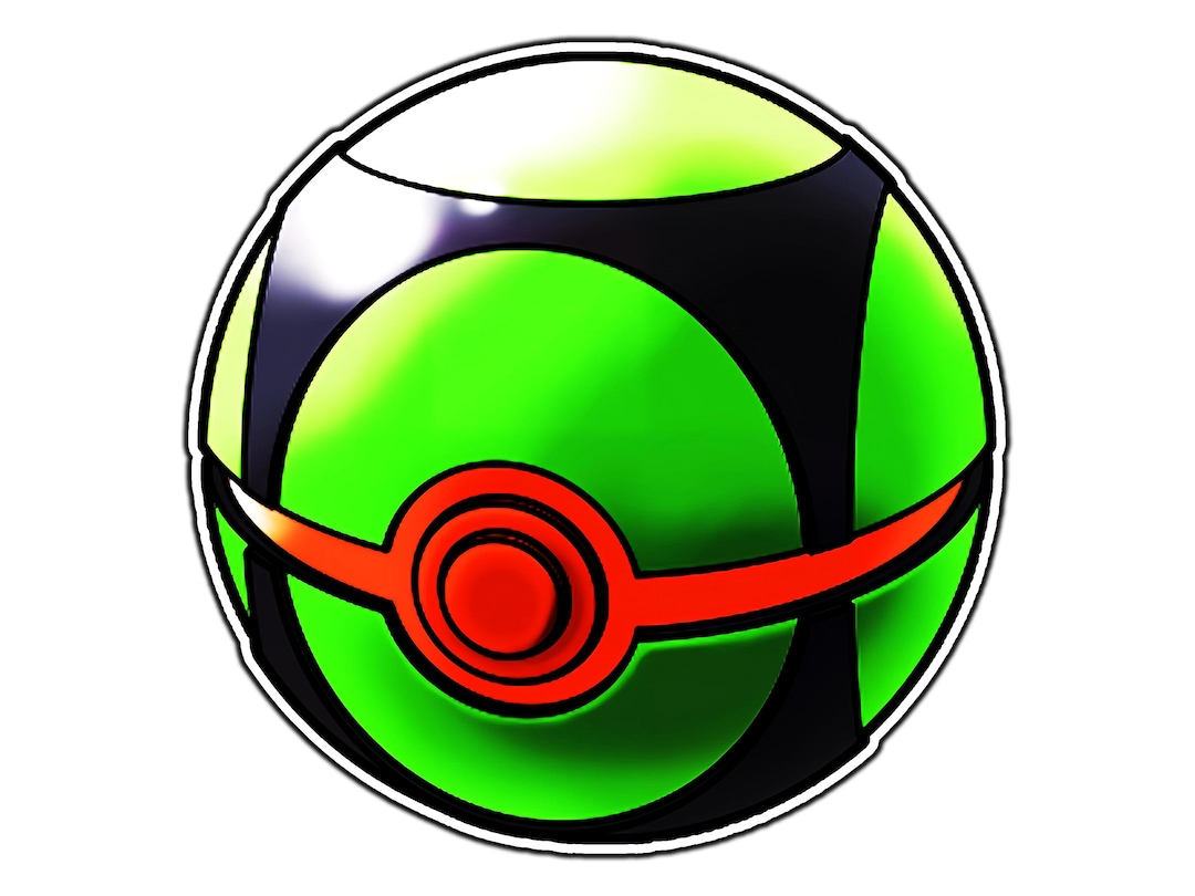 Dusk Ball Poke Ball Sticker Die cut Water Proof Weather Proof Vinyl Sticker Decal Gifts for Him Gifts for Her Etsy UK