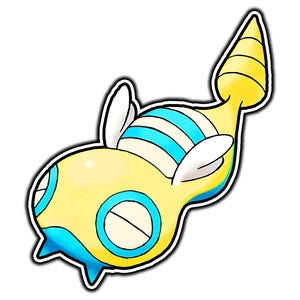 Dunsparce Cute Anime Sticker | Waterproof Vinyl Decal for Laptop, Water Bottle, Car, Gamer Gift