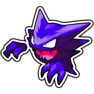 Haunter Cute Anime Sticker | Waterproof Vinyl Decal for Laptop, Water Bottle, Car, Gamer Gift