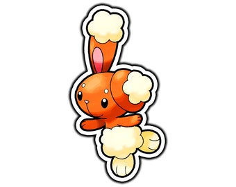 Buneary Cute Anime Sticker | Waterproof Vinyl Decal for Laptop, Water Bottle, Car, Gamer Gift