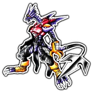 Arresterdramon Anime Sticker | Waterproof Vinyl Decal for Laptop, Water Bottle, Car, Gamer Gift