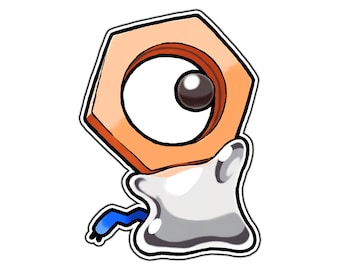 Shiny Meltan Cute Anime Sticker | Waterproof Vinyl Decal for Laptop, Water Bottle, Car, Gamer Gift