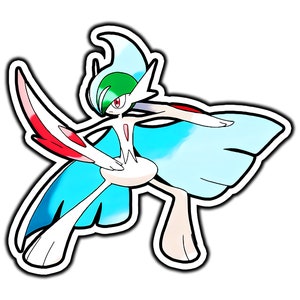 May include: A white, blue, and red cartoon character with a green head and red eyes. The character is in a flying pose with its arms outstretched and its legs bent. The character has a long, flowing tail.