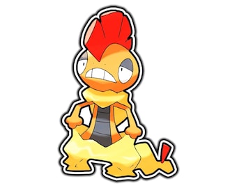 Scrafty Cute Anime Sticker | Waterproof Vinyl Decal for Laptop, Water Bottle, Car, Gamer Gift