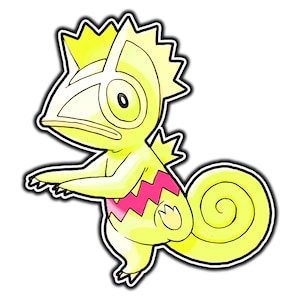 Kecleon Cute Anime Sticker | Waterproof Vinyl Decal for Laptop, Water Bottle, Car, Gamer Gift