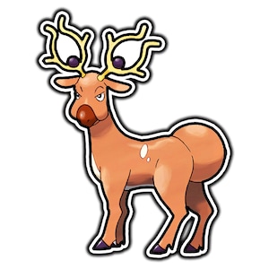Stantler Cute Anime Sticker | Waterproof Vinyl Decal for Laptop, Water Bottle, Car, Gamer Gift