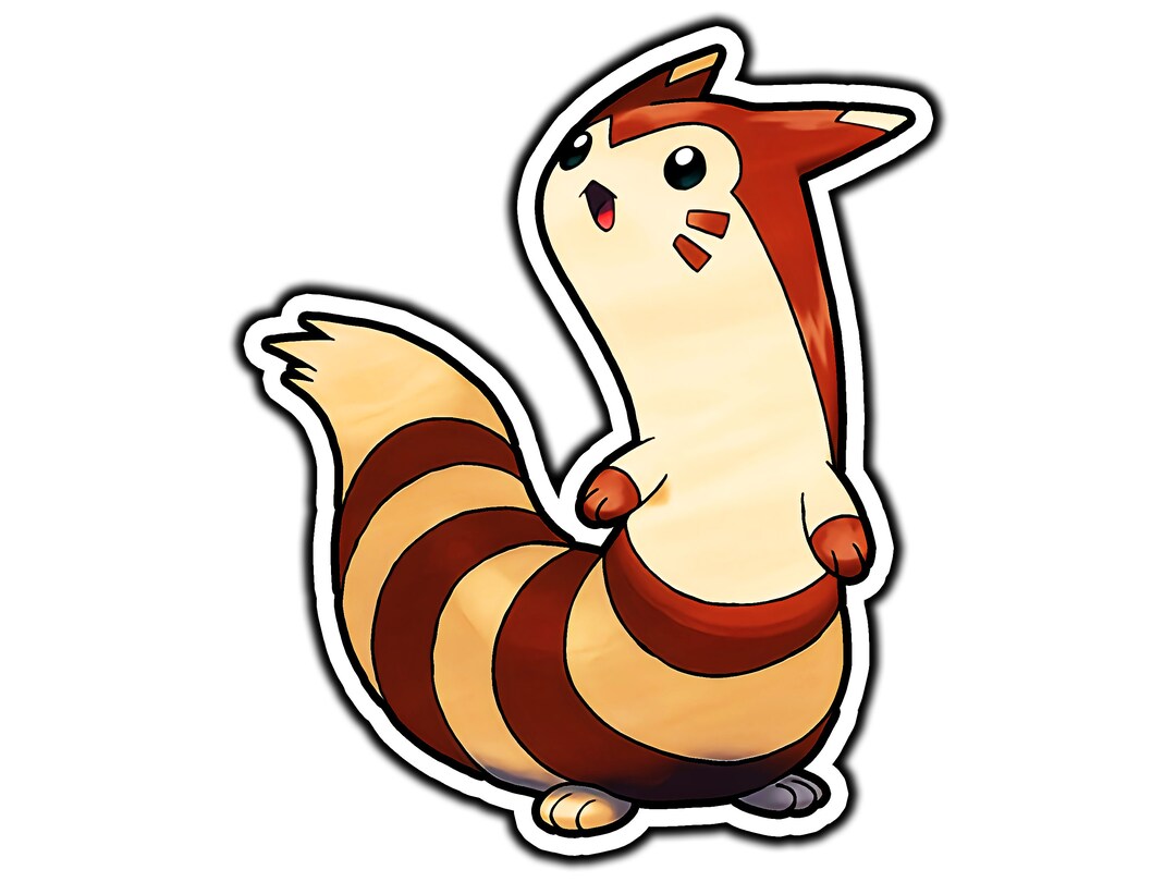 Furdtk Sticker Furret Sticker Die-cut, Water Proof, Weather Proof, Vinyl Sticker Decal ...