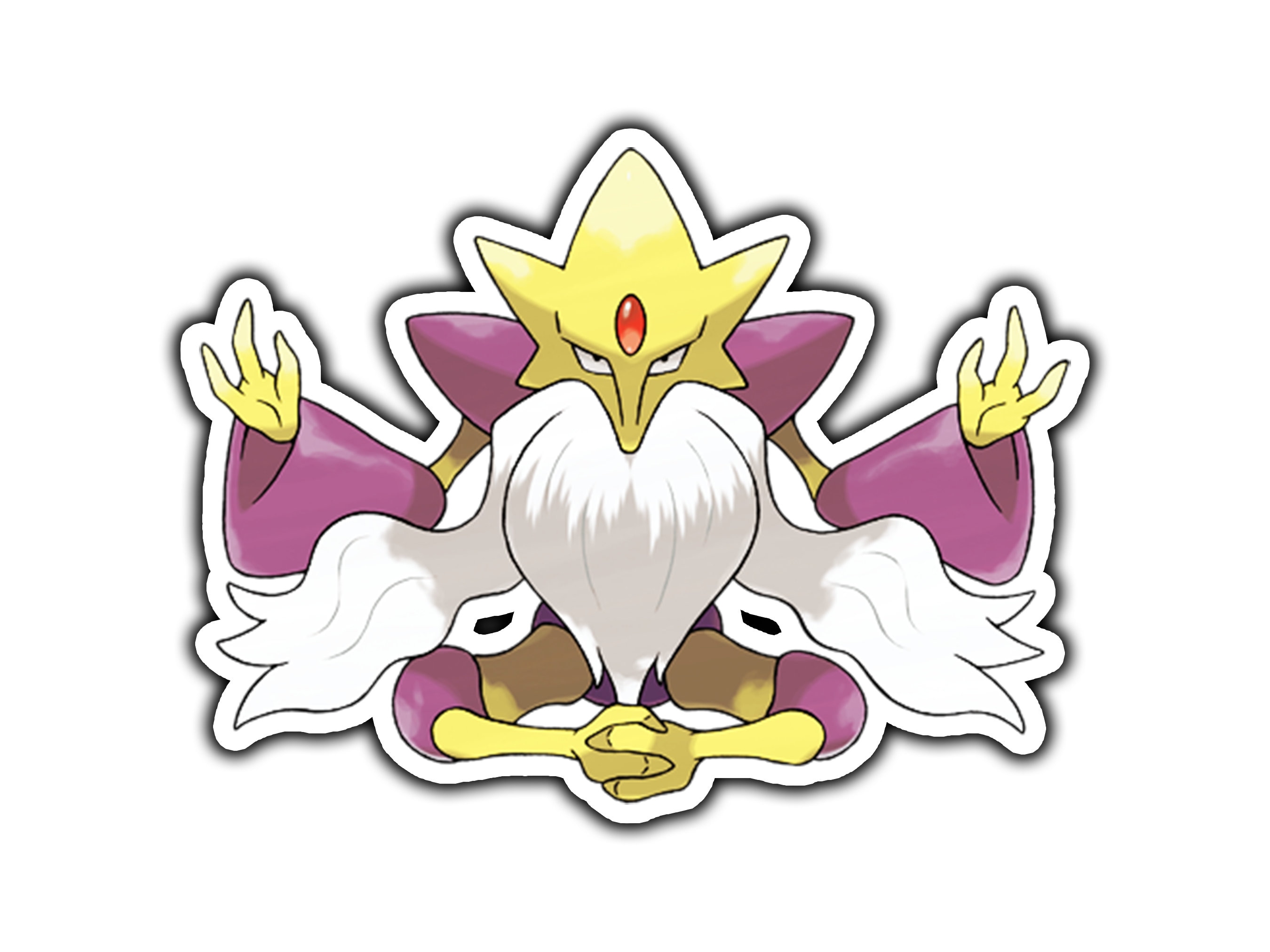 Pokemon - Alakazam(with cuts and a as whole)