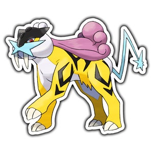 Pokemon - Nonbinary Pride Raikou Sticker