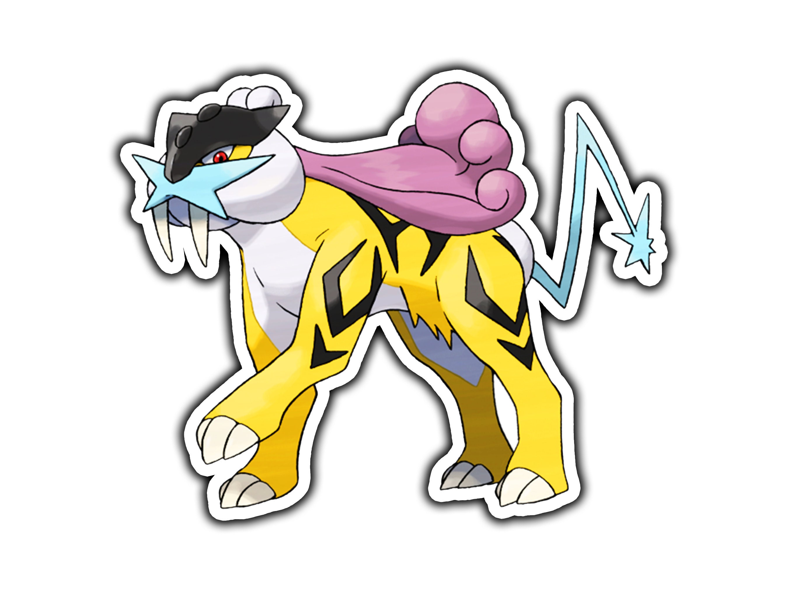 Raikou Giant Pokemon Card Art Print -  Norway