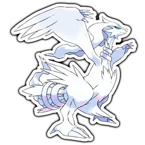  Kyurem, Reshiram, Zekrom - 3 Legendary Vinyl Sticker Set : Toys  & Games