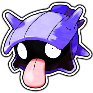 Shellder Cute Anime Sticker | Waterproof Vinyl Decal for Laptop, Water Bottle, Car, Gamer Gift