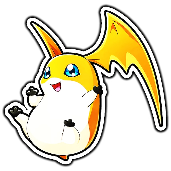 Patamon Sticker | Water Proof, Weather Proof, Vinyl Sticker Decal, Gifts For Him, Gifts For Her