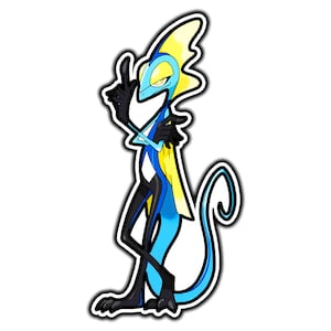 Inteleon Cute Anime Sticker | Waterproof Vinyl Decal for Laptop, Water Bottle, Car, Gamer Gift